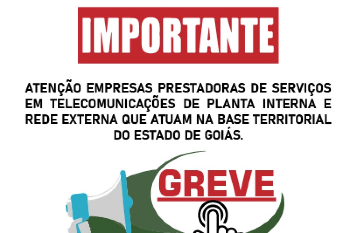 COMUNICADO URGENTE - GREVE